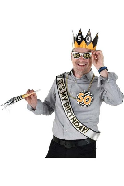 Generic Regal Celebration 50th Party Kit - 11" x 8.75" | Assorted Design | 1 Pc.