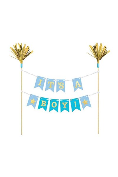 Generic It's A Boy Cake Pick, Baby Shower Party Supplies