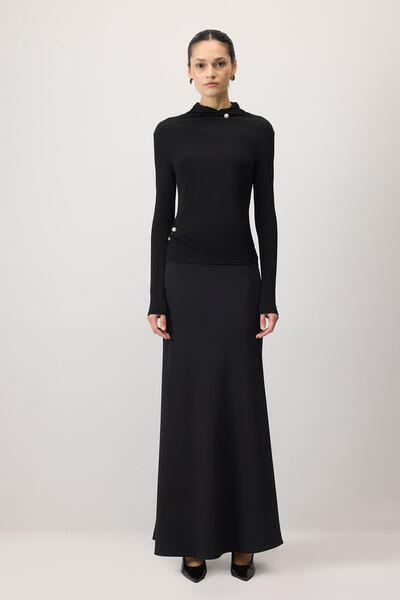 Touché Privé Long Sleeve Blouse with Buckle