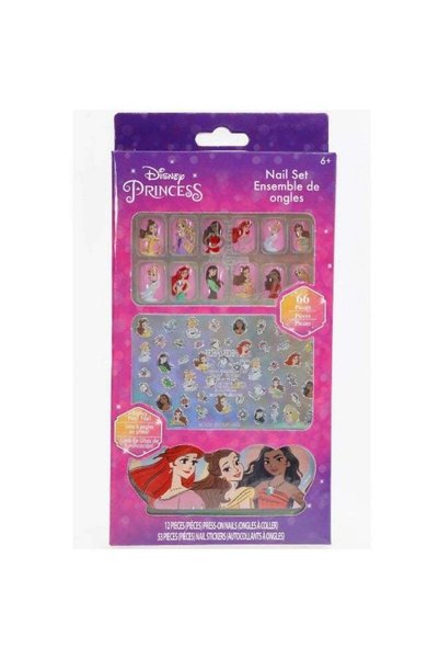 Generic Townley Girl Disney Princess Nail Art Set with Press-on Nails and Nai...