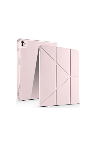 Twin Store iPad Air 13 (2024) Case Mars Tablet Case with Pen Holder - Rose Gold