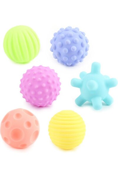 Generic Moon Baby Learning Toy 6 Pack Soft Textured Balls 20 x 1 x 24cm