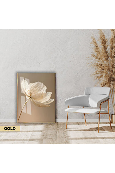 Harikabirev | Soft |   Cream Manolia Flower Model | Framed Glass Table Single...
