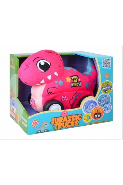 Generic Qilun Toys T-Rex Plush Car for Kids 2.4G R/C