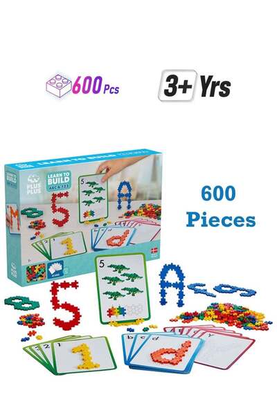 Generic Learn To Build Abc & 123-600 Pieces - Creative Play, Building Blocks,...