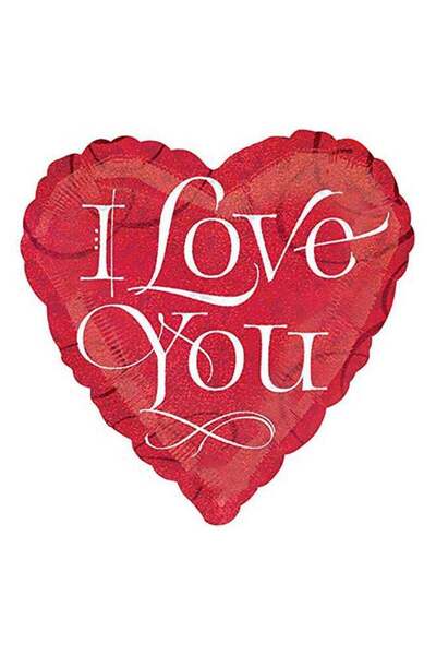 Generic I Love You Calligraphy Foil Balloon 18inch Decorations Party Supplies...