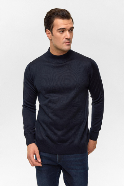 SÜVARİ Tr2013700485 Wool Acrylic Half Turtleneck Men's Sweater