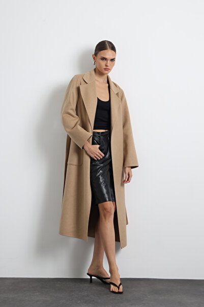 Mozto Moxe Camel 100% Wool Coat