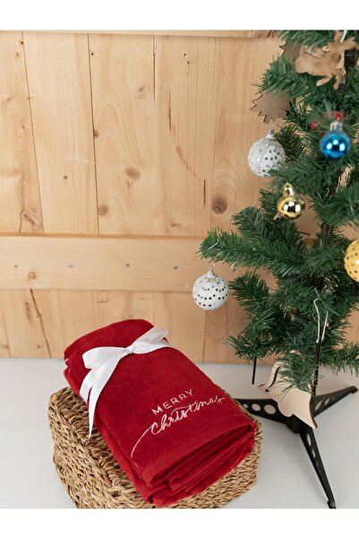 Baveno Pamuklu 2'li 40x70 cm Modern Nakışlı Hediyelik Havlu & Havlu Seti