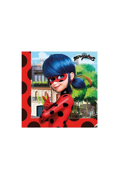 Procos Set 20 servetele Miraculous/Ladybug 33x33 cm