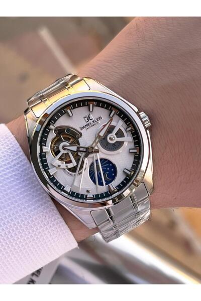 Daniel Klein Automatic Men's Wristwatch 30 Meters Water Resistant Steel Band + Bracelet Gift Vs.B