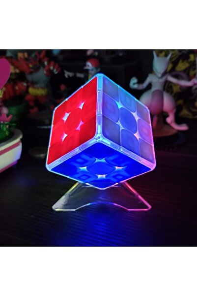 SENGSO Cub tip Rubik Lustrous 3x3x3 (Lumineaza in intuneric, bec LED incorporat), Jucarie Educativa