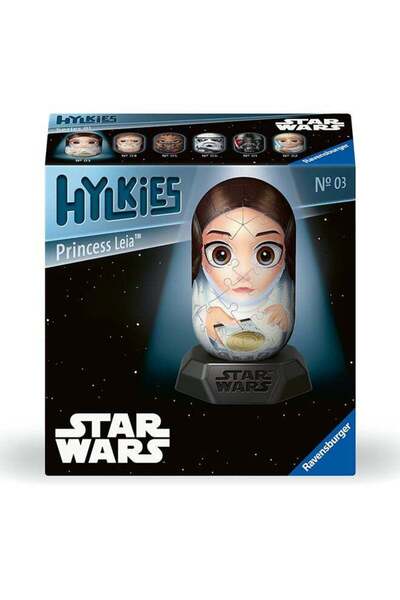 Generic Ravensburger Hylkies Star Wars Princess Leia 3D Puzzle â€“ 54 Premium Plastic Capsules Pieces, 12 c