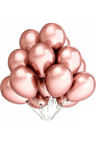 Generic Goldedge - 50 PCS Chrome Rose Gold Balloons, 12 Inch Party Balloons f...