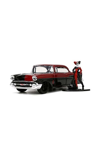 Generic Jada Toys DC Comics Harley Quinn 1957 Chevrolet Bel Air 1:32 Die-Cast...