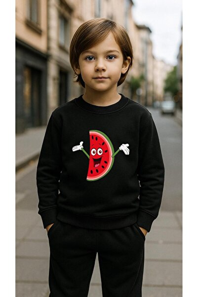 playwear Παιδικό Φούτερ Σετ με στάμπα ΚΑΡΠΟΥΖΙ για Κορίτσια και Αγόρια, με λα...