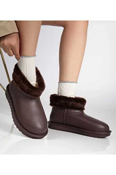 maxxi KAHVERENGİ SU GEÇİRMEZ HAFİF TAM KALIP İÇİ KÜRKLÜ BOT