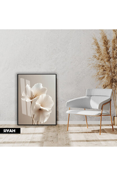 Harika bir ev HARİKABİREV|SOFT|KREM TONLAR ÇİÇEK MODELİ |ÇERÇEVELİ CAM TABLO ...