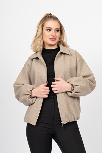 MissVina Jachetă din lână cu fermoar SoftUrban – 2621