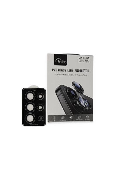 Twin Store عدسة كاميرا جالاكسي إس 24 معدنية مطلية بتقنية بي في دي - أسود