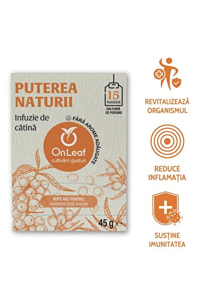 On Leaf Sea Buckthorn Tea, OnLeaf, 15 tea bags, 45 g