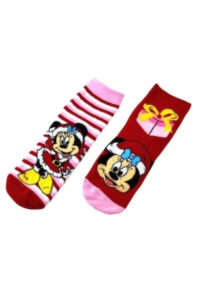 OEM Christmas-themed socks, Mickey and Minnie, size 31-34