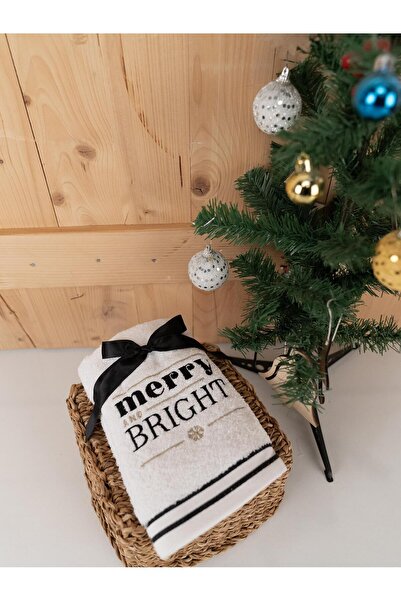 Baveno Pamuklu 2'li 40x70 cm Modern Nakışlı Hediyelik Havlu & Havlu Seti