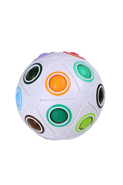 QY TOYS Minge Rubik Rainbow cu vârf Cub (20 de găuri), Jucarie Educativa