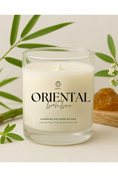 Liona Soy wax candle, 180 gr, ORIENTAL BAMBOO/ORIENTAL BAMBUS