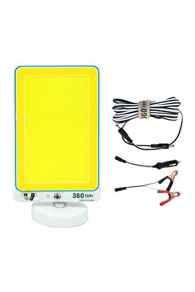 Generic 360° Light 150W Lightweight Portable LED Work Light, Emergency Lamp for Car Repair,Camping, Travel