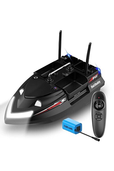 iUni Člun Plantat, Nadit a Momit V802, 5200 mAh, 4 nádrže, 3 kg, 500 m, 15 km/h, 2,4 GHz RC, černý