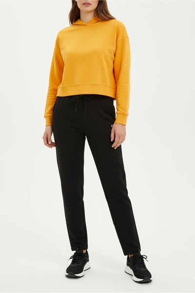 bumerangspor سويت شيرت نسائي بأكمام طويلة بغطاء رأس بتصميم كروب أساسي