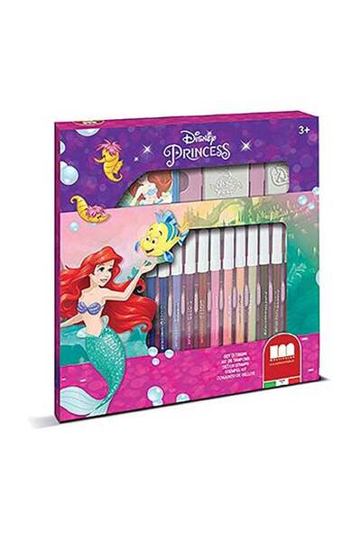 Generic Little Mermaid 18 Felt-Tip Pens Set Premium Italian Art Kit With 2 St...