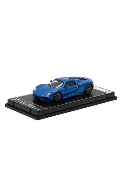 Generic PosterCars - 1:64 Scale Porsche 918 Spyder (Sapphire Blue Metallic) H...