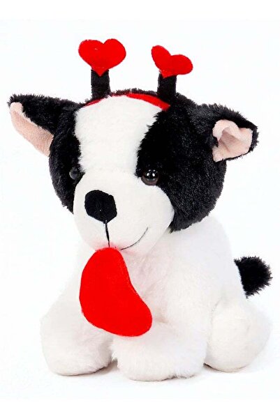Generic Cute Puppy Stuffed Animal with Heart, 10″ White Soft Stuffed Puppy Pl...
