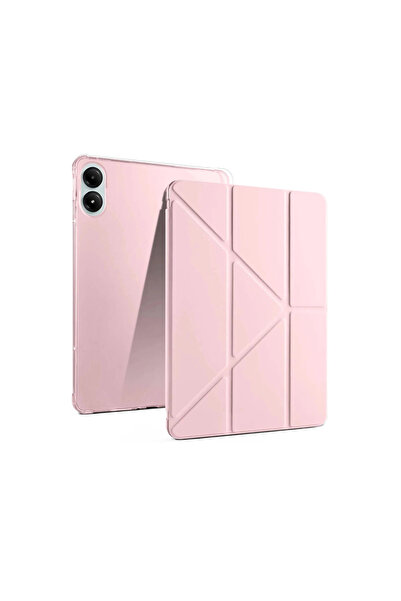 Twin Store حافظة تابلت ريدمي باد 12.1 مارس مع حامل قلم - ذهبي وردي