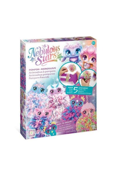 Generic Nebulous Stars Animoulous Pompom DIY Keychain Kit