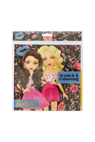 Generic Besties Scratch & Coloring Book (12 Pages)