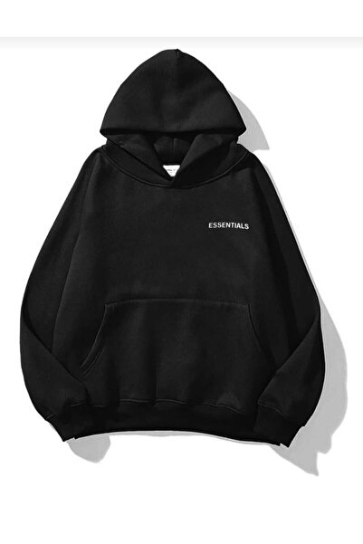 Hunors Sportswear & Company سويت شيرت إيسنشيالز مطبوع موديل يونيسكس قطن بغطاء...