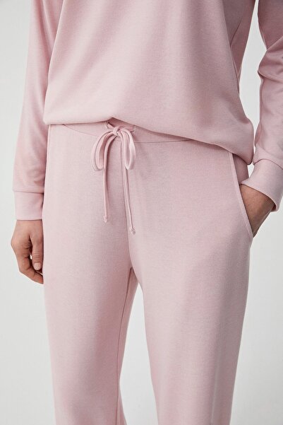 Catherine's Catherines Soft Textured Fabric Collar Long Sleeve Women's Pajama Set