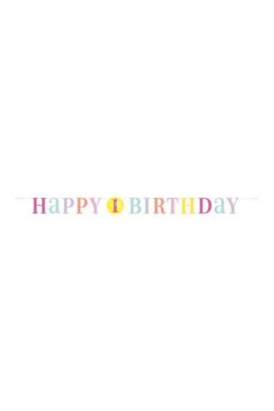 Generic Happy 1 Birthday Letter Banner 1.8meter