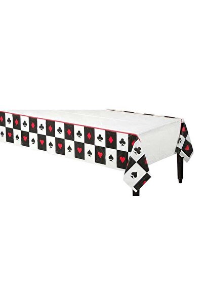 Generic Place Your Bets Plastic Tablecover Rectangular, Birthday Party Decora...