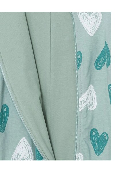 LC Waikiki Lcw Baby 1.6 Tog Green Crew Neck Long Sleeve Printed Baby Girl Sleeping Bag