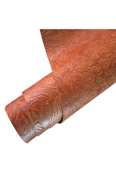 MelAlp Full Vegetal Deri Taba Çiçek Baskı 1.2mm 70dm