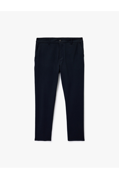 Koton Slim Fit Pocket Viscose Blended Fabric Trousers