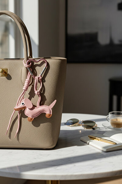 Mooniva Dachshund bag charm – Sausage Dog, eco-leather bag accessory