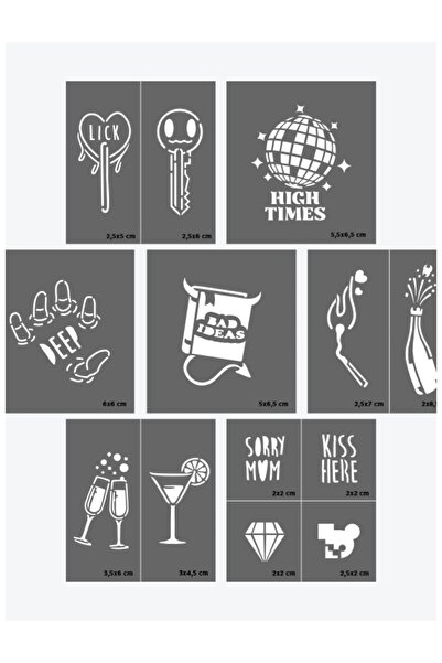 ONE SPRAY TATTOO Ibiza temporary tattoo stencil