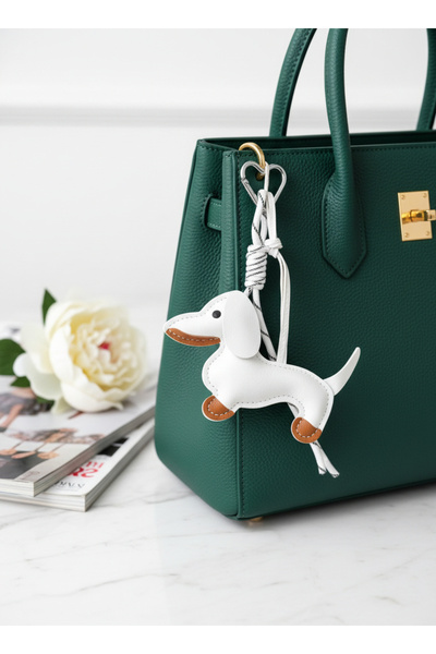 Mooniva Dachshund bag charm – Sausage Dog, eco-leather bag accessory