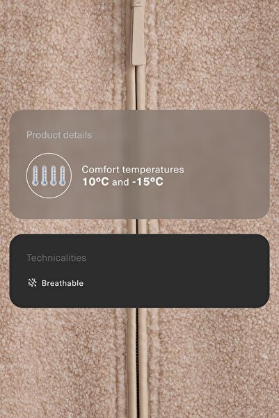 Oysho Long faux-shearling jacket