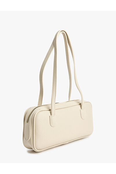 Koton Zippered Faux Leather Shoulder Bag with Handle